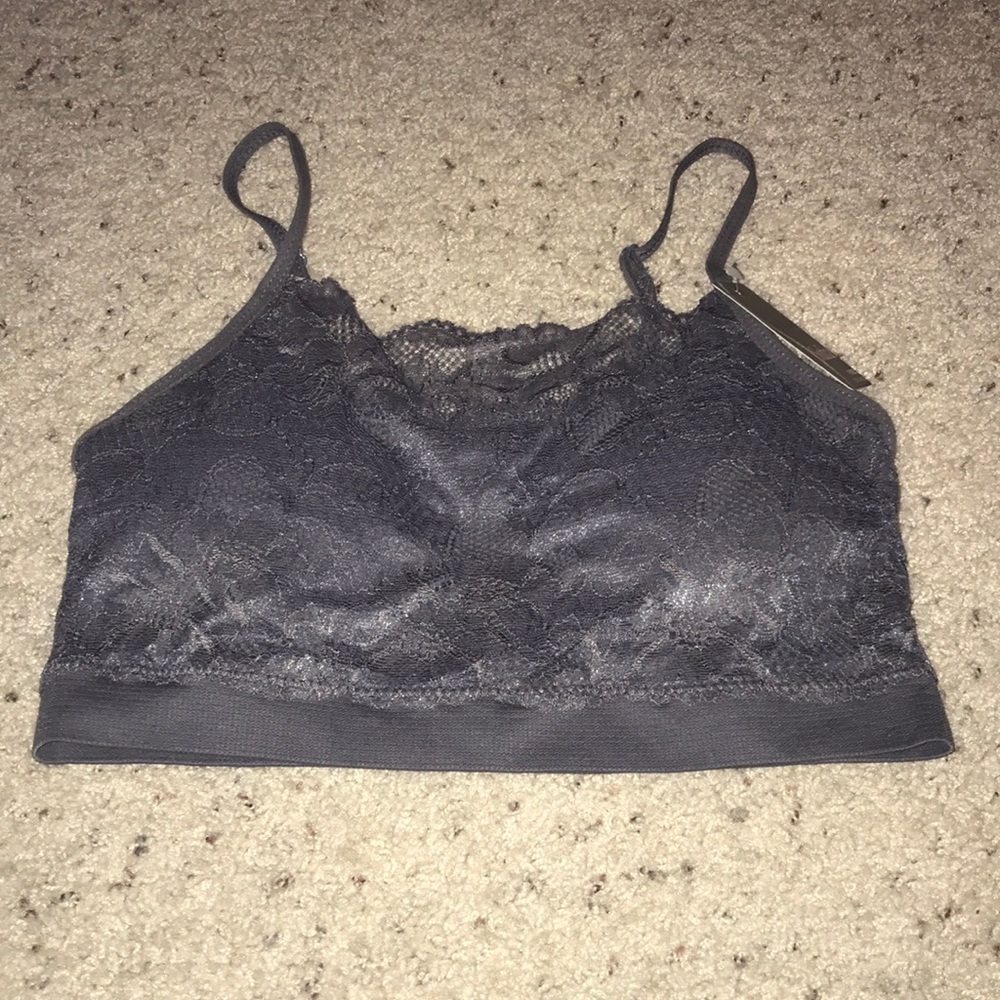 Gray lace Bralette